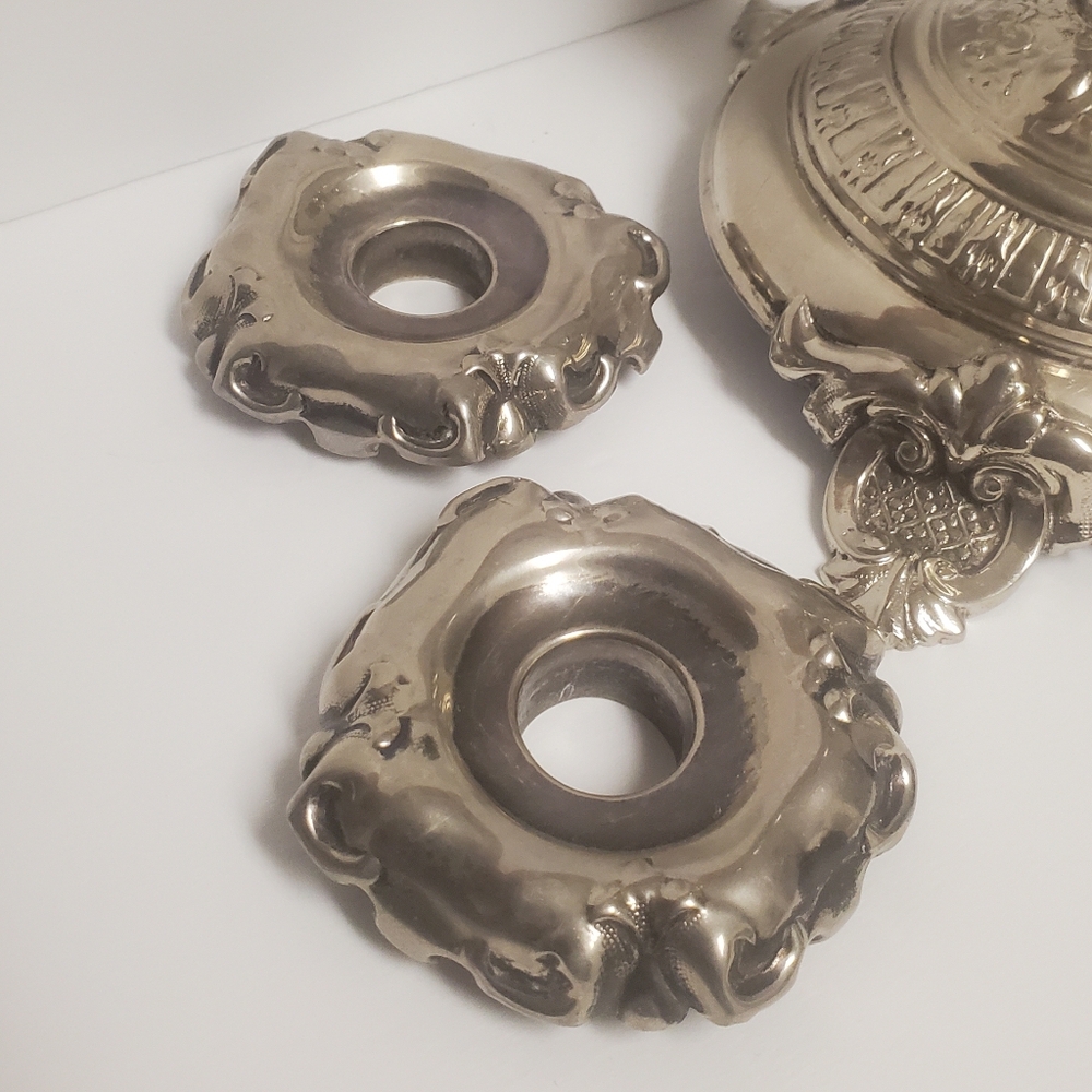 Silver Plated Candlesticks - Picture 6 of 12